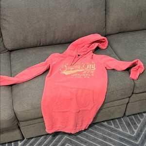 Superdry Women's Coral/Pink Hoodie Sweater